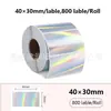 Etiqueta adhesiva térmica láser de venta al por mayor transfronteriza redonda cuadrada imprimible impermeable etiqueta adhesiva térmica adhesivo