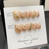 [Toma real hecha a mano] Parche para uñas postizas con fototerapia manual con gemas de espejo brillante, armadura resistente al desgaste