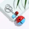 Llavero de Campana Bicolor de Caramelo Colores Contrastantes Colgante de Muñeca de Metal Accesorios para Bolsos Soporte Regalo para Parejas