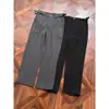 Pantalones Cropped Elásticos de Cintura de Gama Alta para Hombre, Corte Delgado, Pierna Recta, Pantalones Casuales, Ropa Formal de Negocios, Elásticos, Resistentes a las Arrugas, Pantalones de Vestir