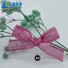 Laço de Fita com Glitter 10mm de Largura Decoração de Caixa de Presente DIY Decoração de Caixa de Colar de Pérolas Ponto Laço de Natal