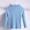 [em estoque suéter de gola alta para meninas outono e inverno novo gola de renda estilo western para meninas base