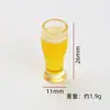 Mini Caneca de Cerveja Realista 3D Miniatura Copo Miniatura Comida Brinquedo Cola de Creme Artesanal DIY Acessórios de Piranha