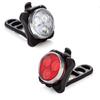 Nueva luz para bicicleta de montaña para exteriores recargable por USB luz delantera para bicicleta luz de advertencia luz trasera para bicicleta roja y blanca