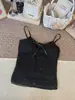 6223# Estilo Puro Deseo Dulce Versátil Top Camisola con Tirantes de Encaje para Mujer Verano Nueva Llegada con Almohadillas de Sujetador Integradas Top Interior