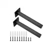 Soporte decorativo de alta resistencia estilo industrial de hierro forjado para estante montado en la pared accesorio de soporte simple