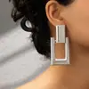 Moda europea y americana simple combinable popular pendientes transfronterizos textura geométrica exagerada pendientes retro pendientes femeninos Diarios