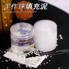 Argila para enchimento de bolas feita à mão, cola espumante, materiais de cola base para bolas barulhentas DIY, argila macia, cristal líquido, DIY misto feito à mão