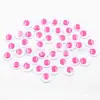 Ojos de actividad con cuentas blancas y adhesivo venta directa de fábrica juguetes educativos material para preescolar DIY parche para el ojo