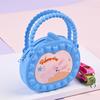 Nova chegada portátil bolsa de moeda feminina 2022 carteira de silicone feminino ins estudante bonito de um ombro crossbody bag desenhos animados duro