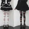 Nuevo Estilo Medias de Tira Largas Hasta la Rodilla Medias Lolita Cruz Irregular Largas Hasta la Rodilla Medias de Chicas JK