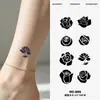 Adesivos de Tatuagem Temporária com Combinação de Padrões Pequenos com Fórmula Herbal, Duradouros, à Prova d'Água, Estilo Simples e Fresco para Homens e Mulheres, para Braços e Pernas