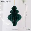 Nueva decoración navideña adornos colgantes novedosos bolas de linterna de papel decoraciones para ventanas arreglo de ambiente para centros comerciales suministros para fiestas
