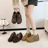 Zapatos de punta partida Lade para mujer, bonitos, estilo perezoso, moda 2026, sin cordones, zapatos individuales, tacón oculto, hebilla, mocasines de otoño, zapatos para mujer
