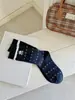 Calcetines Nuevos de Primavera y Verano, Calcetines para Mujer a Rayas con Diseño de Perro Estilo Japonés con Etiquetas de Tela, Calcetines Slouch de Moda para la Universidad de Media Pantorrilla, Transpirables