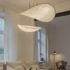 Lámpara de dormitorio simple estilo japonés diseñador B&B restaurante candelabro arte nórdico tela de seda lámpara de sala de té