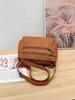 Bolso de Piel de Vaca de Capa Superior para Mujer Bolso Cruzado Portátil de Cuero Pequeño Bolso de Mano de Cuero Suave para Mujer Bolso tipo Concha Bolso Multicapa