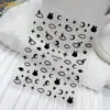 Série Duyuer Adesivos de Unha Populares Estilo Influenciador Realista com Suporte Adesivo para Decoração de Unhas DIY