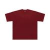 Fio duplo de cor sólida pesada 400g camiseta de manga curta homens e mulheres Verão algodão solto clássico all-match Camisa de fundo branco