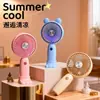 Ventilador Pequeño Portátil Color Caramelo Dibujos Animados Base de Soporte Extraíble Ventilador de Carga para Escritorio Premios de Festival