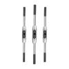 Llave de macho de roscar manual, totalmente de acero, en forma de T, extendida, con bisagra manual, barra de bisagra, herramienta de roscado ajustable, juego de trinquete