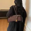 Bolso de Diseño Exclusivo para Mujer Otoño e Invierno 2025 Nuevo Bolso de Hombro Retro de Terciopelo de Ciervo Bolso Casual Simple de Bowling