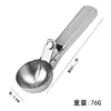 Cuchara para Helado de Acero Inoxidable Cuchara Elástica para Helado Cuchara para Sacar Bolas de Fruta Cuchara para Helado Cuchara Doméstica para Sacar Bolas de Sandía