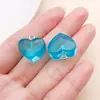 Pendente Coração de Menina Doce e Cool Pérola Estrela Transparente Coração Inglês Embossado Brincos Pulseira Bolsa Acessórios Artesanais DIY