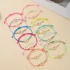 Popular Colorido Set de 12 Pulseras Tejidas a Mano de Girasol Pulsera con Colgante de Aleación Estilo Bohemio para Mujeres