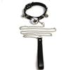 Colarinho de sino, cinto de pescoço para namorada, corrente COS, corda de tração, anel de pescoço SM, anel de pescoço masculino divertido, colar, anel de pescoço de metal