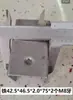 Conector para tubo cuadrado a presión tipo C, pieza sin soldar, abrazadera en forma de U, conector de inserción, conector para estante de exhibición de muebles