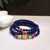 Pulseira de contas com mantra de seis caracteres 108 seguro multi-círculo 6mm ágata granada falsa jade branco bem-estar ao vivo explosões