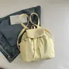 Mochila de Moda con Cordón de Gran Capacidad 2025 Verano Nuevo Versátil ins Bolso Casual Mochila Escolar Popular de Este Año