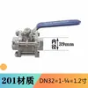 Válvula de Esfera Três Peças em Aço Inoxidável 304/316L Rosca Interna Passagem Plena Válvula de Esfera Soldada com Rosca Interna Q61F-16P