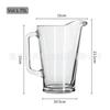 Chaleira de Vidro com Logo Personalizado, Resistente ao Calor Grande Capacidade 1,75L Chaleira Tie, Chaleira para Água Suco Bebida, Restaurante Casa Chaleira para Água Fria