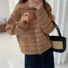 Cárdigan de punto a rayas estilo Chanel francés para mujer, otoño e invierno, holgado, suave, glutinoso, para exterior, cuello redondo, suéter estilo occidental retro