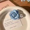 Camellia Flower Bangs Hairpin Frente Feminina Clip Duckbill Clip Headdress Internet Celebrity Sweet Elegant Hairpin Acessórios de cabelo