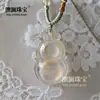Colgante de Ágata Natural con Patrón de Dragón y Hoja, Pieza Tallada de Calcedonia de Fuente de Sal con Agujero Pasante, Accesorios para Hombres y Mujeres, Accesorios de Joyería Estilo Pareja