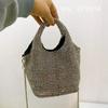 Bolso para Mujer 2026 Nuevo de Moda Celebridad de Internet Coreana Simple Versátil Cadena con Pedrería Bolso Cesta Bolso de Mano Bolso Cruzado