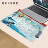Alfombrilla de Ratón Grande Impermeable para E-Sports Oficina PVC Transparente Alfombrilla de Ratón Suave Alfombrilla de Escritorio Alfombrilla para Teclado de Juego Alfombrilla de Calendario
