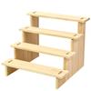 Estante de exhibición de escritorio con forma de caja ciega, modelo de muñeca de la marca Bubble Mate, hecho a mano, con adornos, estante de exhibición de escalera de madera