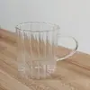 Jarra de café de vidro soprado à mão de fábrica, jarra de leite de vidro, xícara de chá, copo de suco de vidro, copo para compartilhar de vidro
