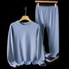 Yu Zhaolin Conjunto de Ropa de Otoño de Algodón Puro y Pantalones Largos para Hombre Ropa Interior Térmica para Mujer Suéter Básico de Algodón para Pareja