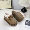Botas de Neve com Solado Grosso Beier Femininas Inverno 2024 Novas Antiderrapantes Forradas com Lã Espessadas Mao Mao Mao Sapatos de Algodão LZ6038