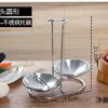 Panela Quente de Forma de Coração de Ponta com Cabo Longo Colher de Sopa Conjunto de Escorredor Aço Inoxidável Restaurante Colher Pública Dourada Suporte Público para Hashis