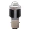 Faro Led para Motocicleta Vehículo Eléctrico H4 Tres Garras Ba20D Doble Garra P15D Garra Única Cañón Pequeño Foco Luz Dual Amarilla y Blanca