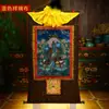 Buda Yuan Hui Nepal Tecido de Algodão Pigmento Mineral Natural Pintura Coração Verde Mãe Thangka Mãe Thangka Buda