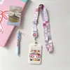 Cordão Retrátil Sanrio para Celular Porta-Cartão Rígido Acessórios Cartão de Estudante Cartão de Ônibus Cartão de Identificação de Trabalho Case Protetor Rígido de Encaixe