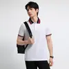 Ropa de Trabajo de Negocios para Hombre Diaria Casual Versátil Cuello Solapa Manga Corta Camiseta Polo Absorbente de Sudor y Transpirable Verano Versátil