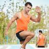 Chaleco transpirable de secado rápido para maratón al aire libre, verano para hombre, running, fitness, elástico, malla de túnel de viento, chaleco deportivo sin mangas para hombre